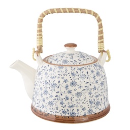 [6CETE0012] Teekanne mit Sieb Blau 18x14x12 cm / 700 ml