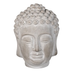 [6TE0360M] Deko Buddha Grau 15x15x19 cm