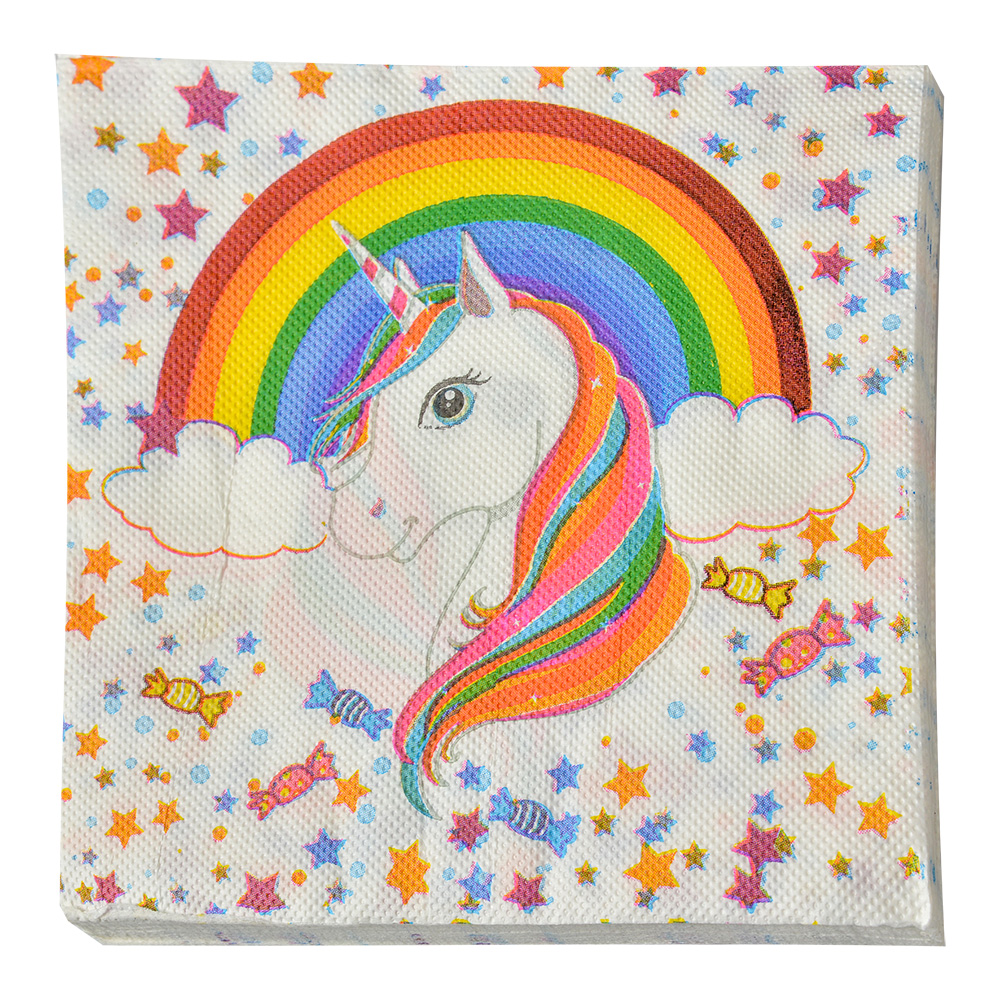Papierservietten Weiß Multi 33x33 cm (20)
