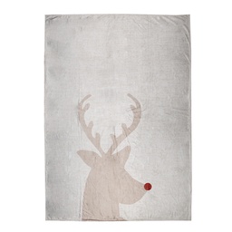 [NWV60] Plaid Pile Beige 130x170 cm