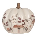 Decoration Citrouille Beige Brown Ø 14x13 cm