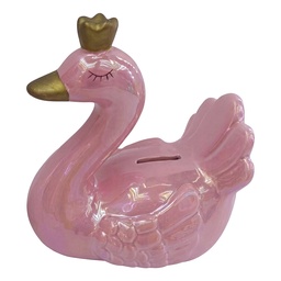 [6CE2467] Spaarpot Zwaan 11x7x12 cm