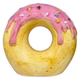 [6CE2464] Spardose Donut Rosa 14x7x12 cm