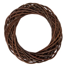 [6RO0604L] Decoration Couronne Marron Ø 50x8 cm