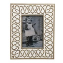 Cornice Foto Bianco Beige 19x1x24 cm / 10x15 cm