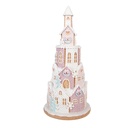 Decoration house White Pink Ø 14x30 cm