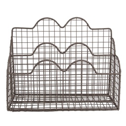 [6Y5530] beigegliera della lettera Marrone 27x12x22 cm