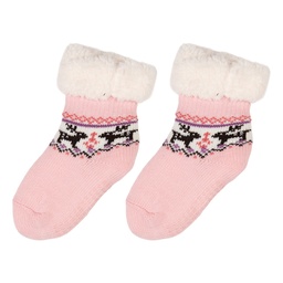 [JZSKC0004] Calzini per bambini Rosa Bianco one size