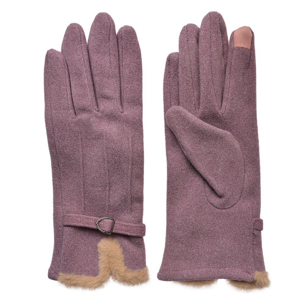 Winter Gloves Purple 9x23 cm