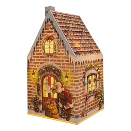 [67043] Decoratie huis met LED 11x11x21 cm / 3xAA