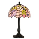 Lampada da tavolo Tiffany Rosa Ø 30x50 cm E27/max 1x60W