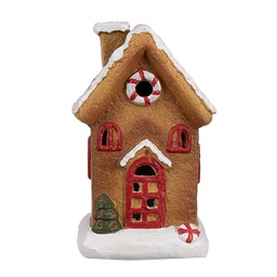 [6CE1770] Decoratie huisje 9x7x15 cm