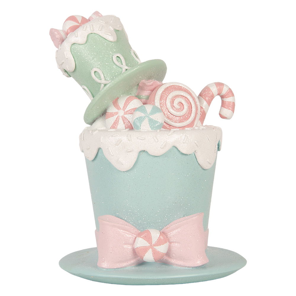 Decoratie hoed 17x16x22 cm