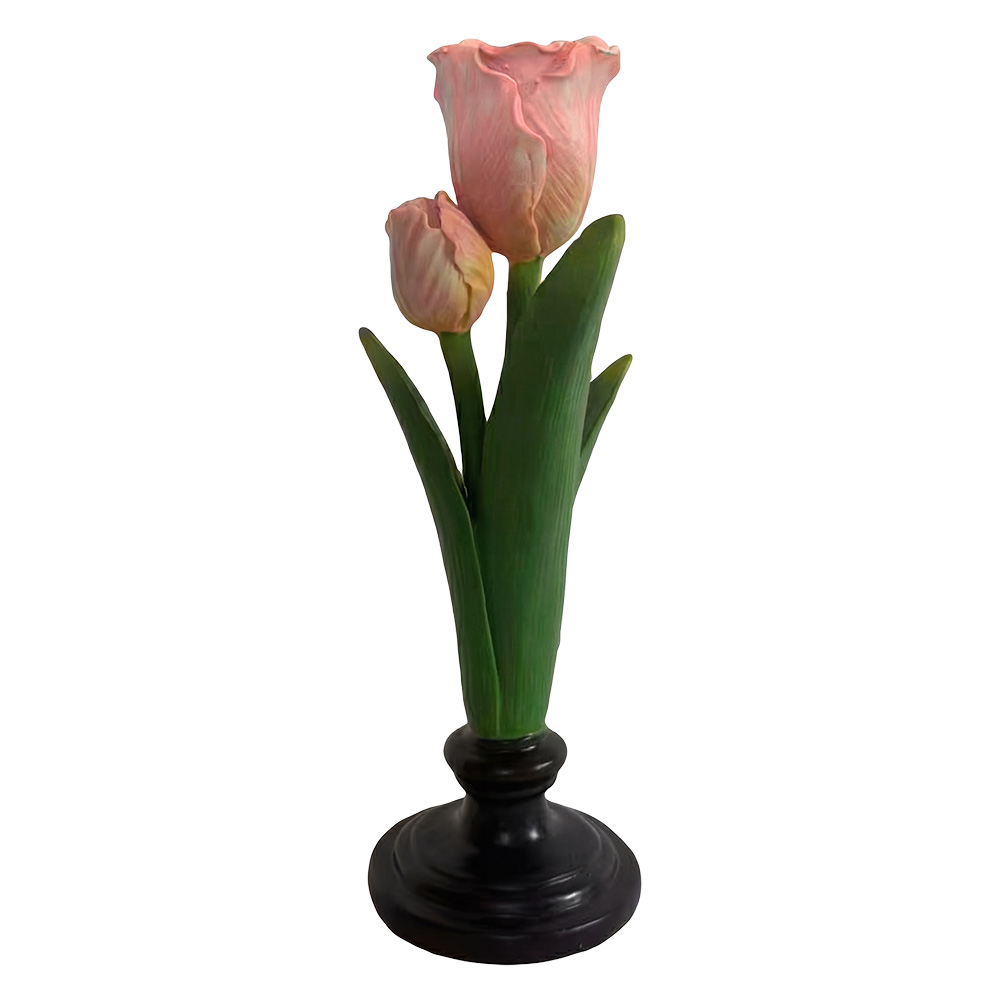 Chandelier Fleur Vert Rose 9x9x28 cm