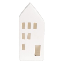 [6CE1793] Decoratie huisje met LED 7x6x15 cm