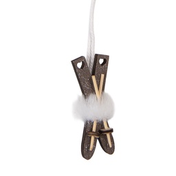 [66581G] Decoratie hanger ski's 3x1x7 cm