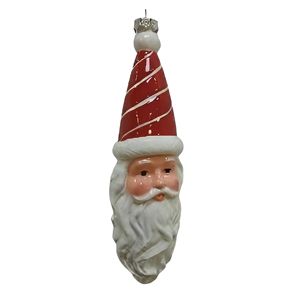 Palla di natale Bianco Rosso 5x5x19 cm