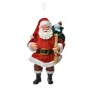 Decorazioni Natalizie Pendente Babbo Natale Rosso Bianco 10x6x17 cm