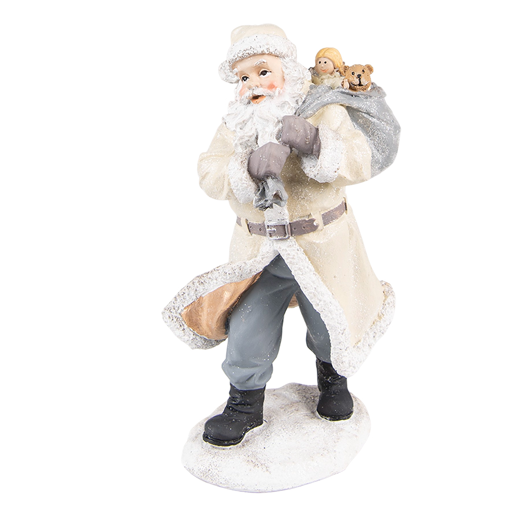 Decoratie kerstman 11x9x21 cm