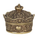 Schmuckbox Goldfarbig 9x9x7 cm