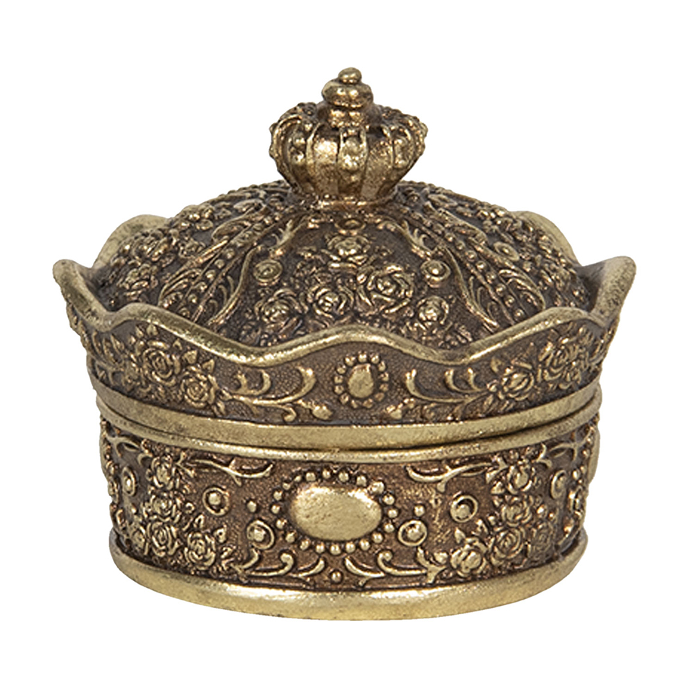 Schmuckbox Goldfarbig 9x9x7 cm