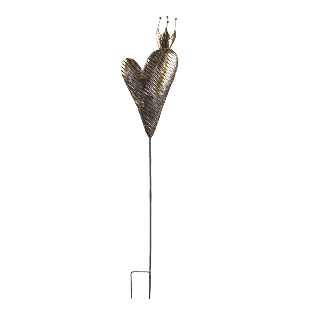 Decorative Plant Stakes Heart LED Gold 20x7x115 cm