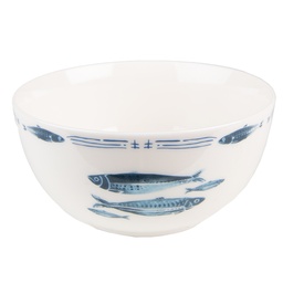 [FIBPU] Scodella Bianco Blu Ø 14x7 cm / 500 ml