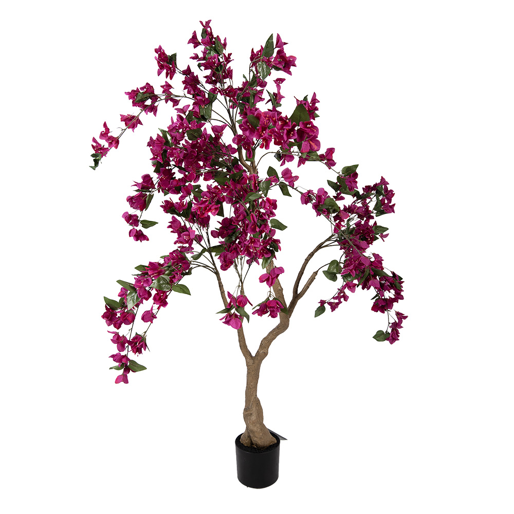 Deko Bougainvillea-Baum Rosa Grün 100x100x150 cm