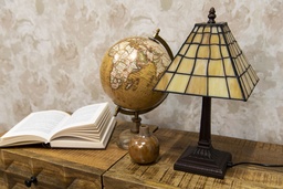 [5LL-6140] Lampe de table Tiffany Jaune Ø 20x38 cm E14/max 1x40W