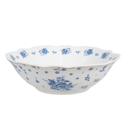 [BRBBO] Suppenschüssel Weiß Blau Ø 15x5 cm / 350 ml