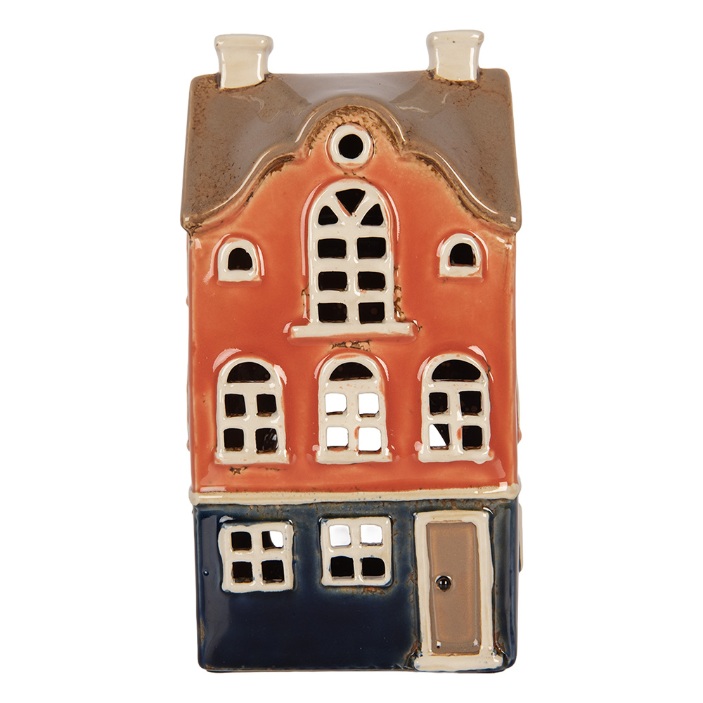 Waxinelichthouder huis 12x9x22 cm