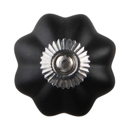 [64379] Pomello per Porta Nero Ø 4x3 cm / S3 cm
