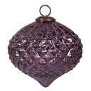 Boule de Noël Violet Ø 15x12 cm