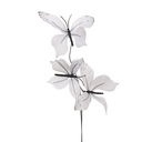 Decoratie tak met vlinders 10x10x65 cm