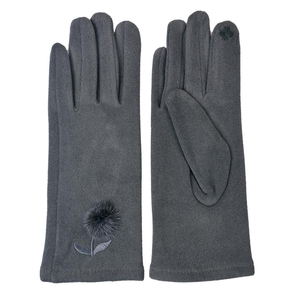 Handschoenen 8x24 cm grijs