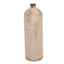 Deko Vase Beige Braun Ø 14x42 cm