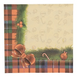 [73184] Papierservietten Gelb Rot 33x33 cm (20)