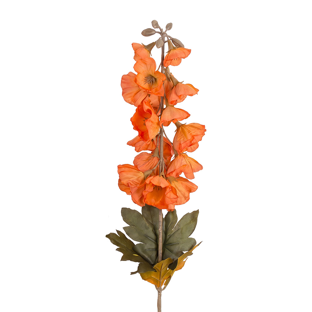 Branche décorative avec fleurs Orange 88 cm