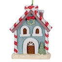 Decoratie hanger huisje 6x4x8 cm