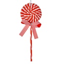 Decorazione Natalizia Pendente Lecca lecca Rosso Bianco 9x2x25 cm