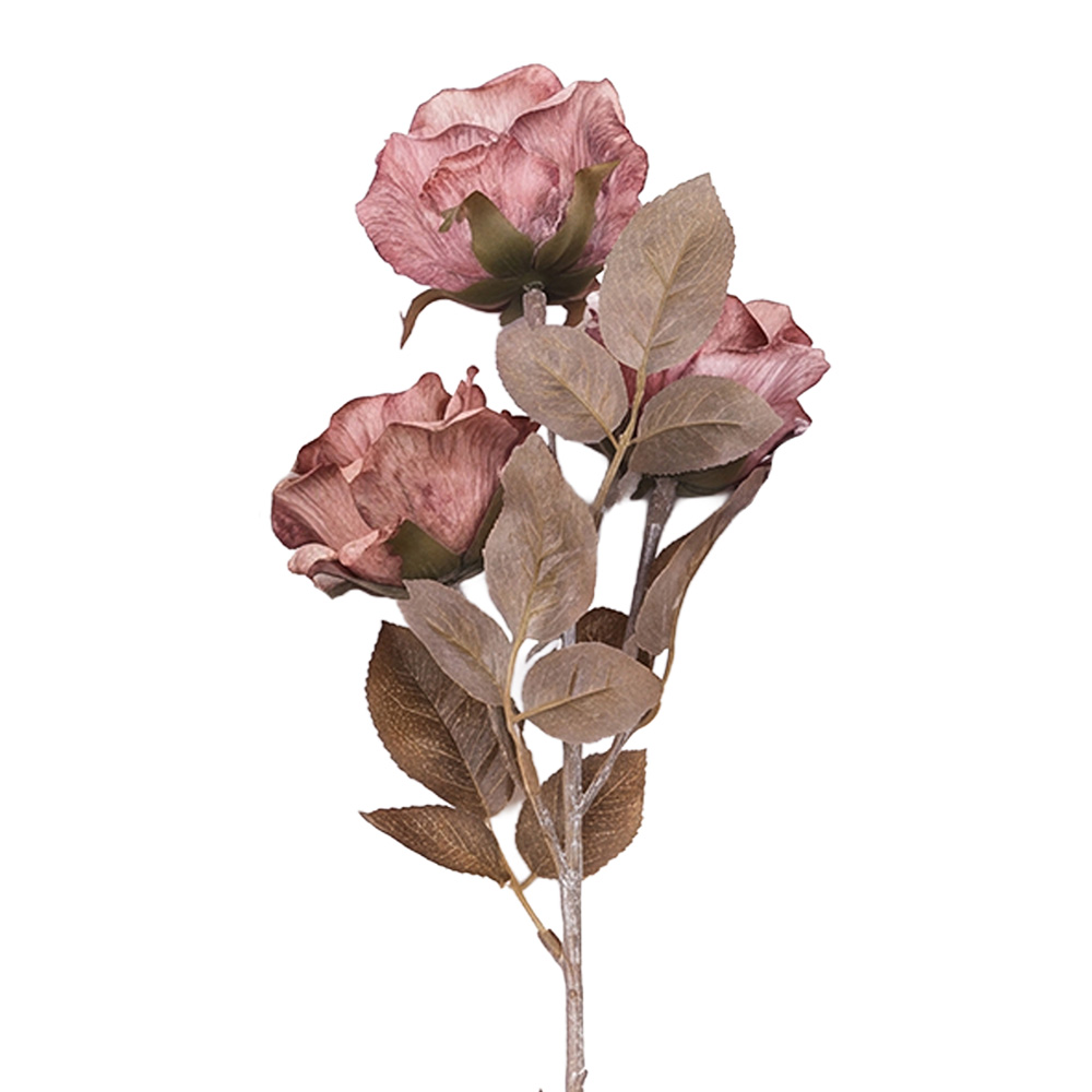 Decoratie tak met bloemen 83 cm