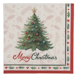 [73148] Tovaglioli di carta Bianco Verde 33x33 cm (20)