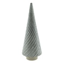 Dekoration Weihnachtsbaum Grau Ø 10x27 cm