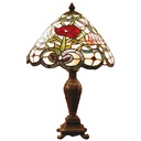 Wall Lamp Tiffany Beige, Green Ø 32x47 cm E27/max 1x40W