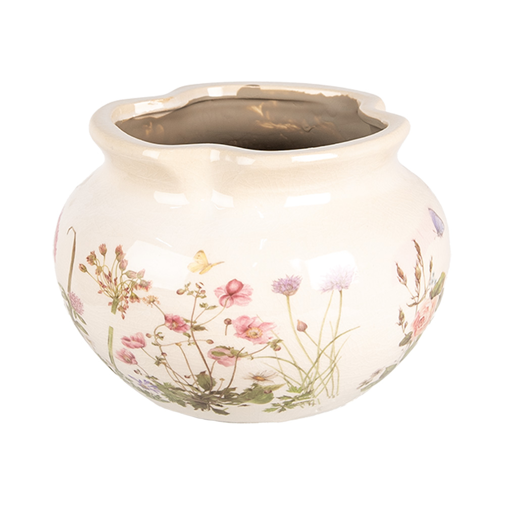 Decoratie bloempot Ø 20x14 cm