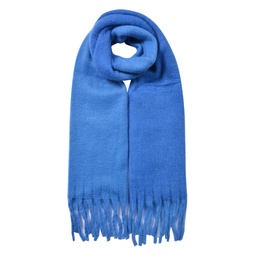 [JZSC0835BL] Foulard femme Bleu 40x240 cm