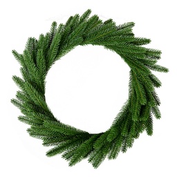 [66066] Décoration de Noël Couronne Vert Ø 63x7 cm