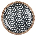 Assiette pour le Petit Déjeuner Blanc Bleu Ø 21x3 cm
