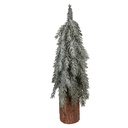 Künstlicher Weihnachtsbaum Grün Weiß Ø 15x44 cm