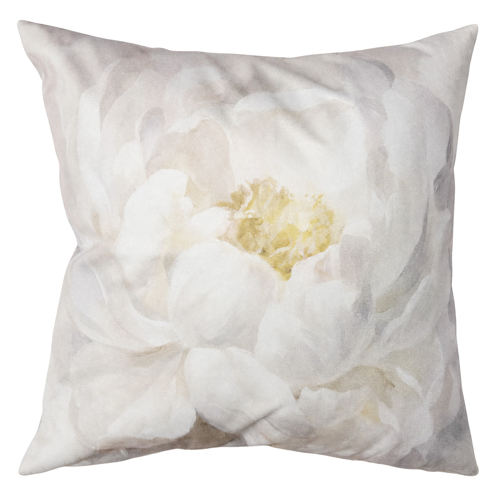 Coussin rempli Blanc Jaune 45x45x4 cm